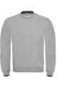 B&C Sweat-shirt col rond ID.002 heather grey personnalisable