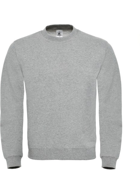B&C Sweat-shirt col rond ID.002 heather grey personnalisable