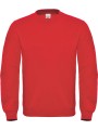 B&C Sweat-shirt col rond ID.002 rouge personnalisable