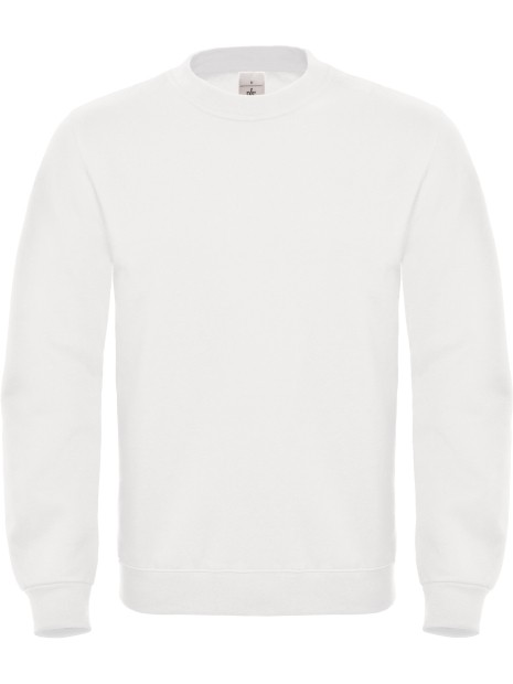 B&C Sweat-shirt col rond ID.002 blanc personnalisable