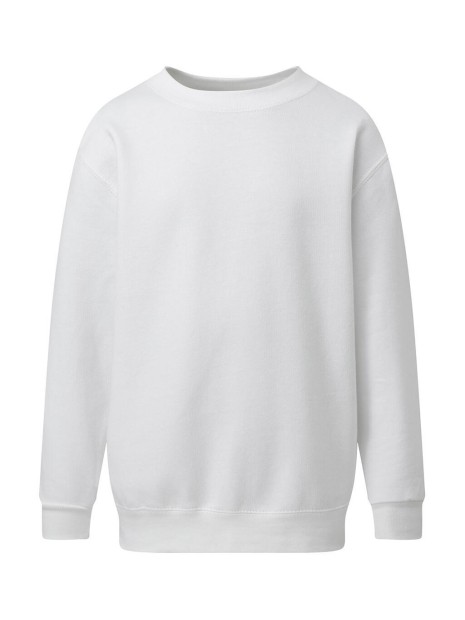 SG CLOTHING Crew Neck Sweatshirt Kids  SNOWWHITE personnalisable