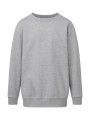 SG CLOTHING Crew Neck Sweatshirt Kids  light oxford personnalisable