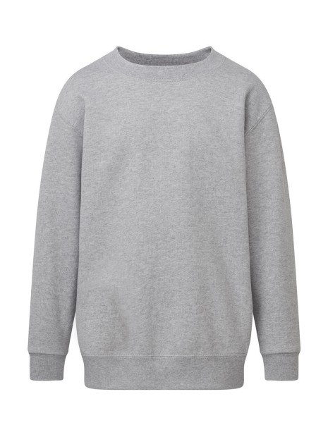 SG CLOTHING Crew Neck Sweatshirt Kids  light oxford personnalisable