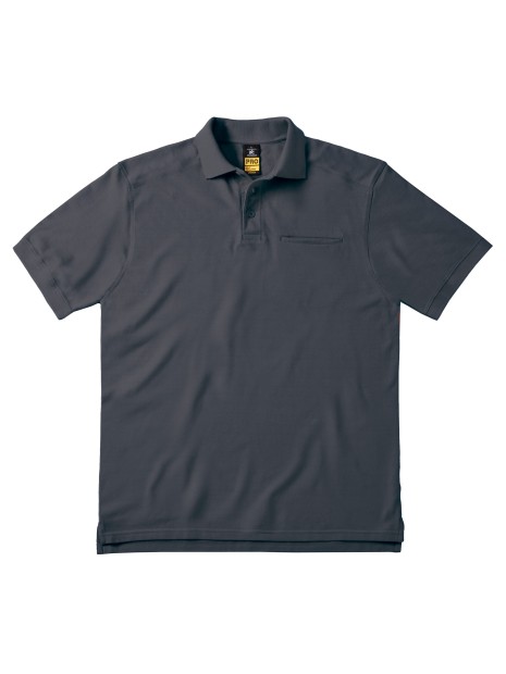 B&C PRO POLO SKILL PRO dark grey personnalisable