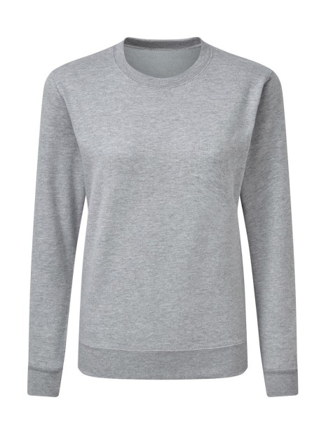 SG CLOTHING Crew Neck Sweatshirt Women light oxford personnalisable