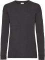 FOL T-shirt enfant manches longues Valueweight (61-007-0) heather grey fonce personnalisable