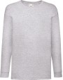 T-shirt personnalisable FOL T-shirt enfant manches longues Valueweight (61-007-0)