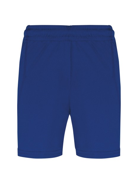 PROACT Short de sport enfant bleu royal fonce personnalisable