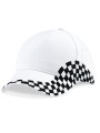 BEECHFIELD Casquette Grand Prix white/damier black personnalisable