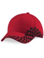 BEECHFIELD Casquette Grand Prix classic red/damier black personnalisable