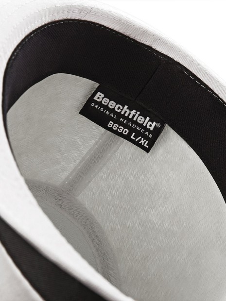 Casquettes à personnaliser BEECHFIELD FEDORA blanc/noir