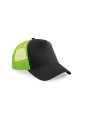 BEECHFIELD Casquette américaine noir/vert lime personnalisable