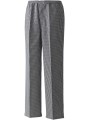 PREMIER Pantalon de cuisine "Pull On" noir/blanc personnalisable