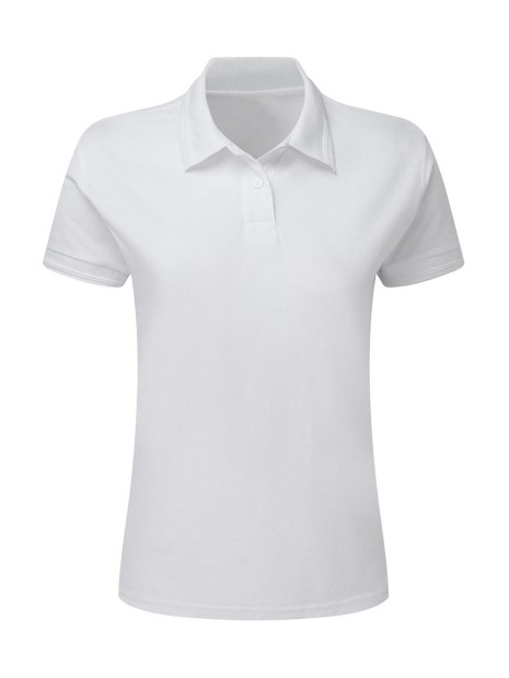 SG CLOTHING Poly Cotton Polo Women blanc personnalisable