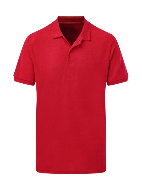 SG CLOTHING Poly Cotton Polo Men rouge personnalisable