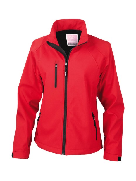 RESULT Ladies Base Layer Softshelll rouge personnalisable