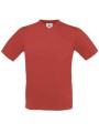 B&C T-shirt col V Exact150 rouge personnalisable