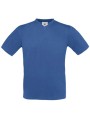 B&C T-shirt col V Exact150 bleu royal personnalisable