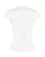 Hemd KUSTOM KIT Women's Tailored Fit Mandarin Collar Blouse SSL voor bedrukking &amp; borduring
