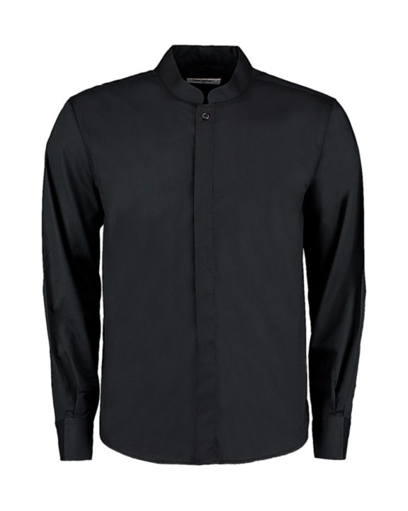 Chemise personnalisable KUSTOM KIT Tailored Fit Mandarin Collar Shirt