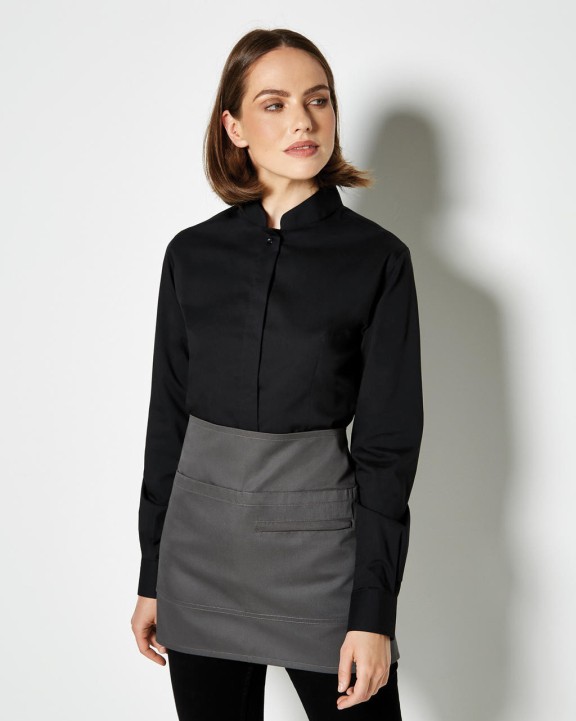 KUSTOM KIT Women's Tailored Fit Mandarin Collar Shirt Hemd personalisierbar