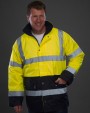 YOKO Fluo 2 Tone Motorway Jacket Jacke personalisierbar