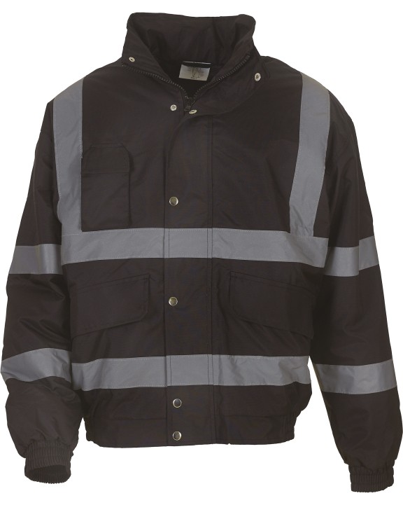 YOKO Hi-Vis Bomber Jacket Jacke personalisierbar