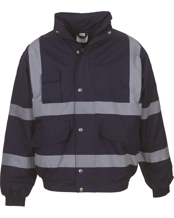 YOKO Hi-Vis Bomber Jacket Jacke personalisierbar