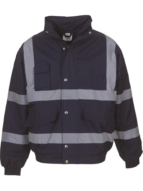 YOKO Blouson haute visibilité bleu marine personnalisable