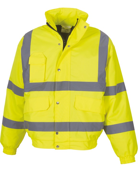 YOKO Hi-Vis Bomber Jacket Jacke personalisierbar