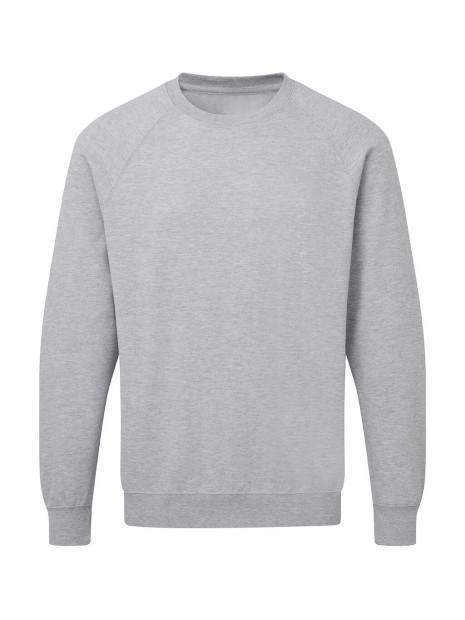SG CLOTHING Raglan Sweatshirt Men light oxford personnalisable