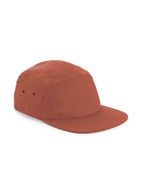 BEECHFIELD CANVAS 5 PANEL CAMPER CAP terracota personnalisable