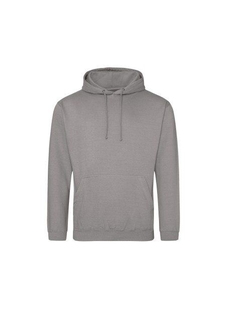 AWDIS COLLEGE HOODIE platinium grey personnalisable