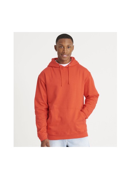 AWDIS COLLEGE HOODIE soft red personnalisable