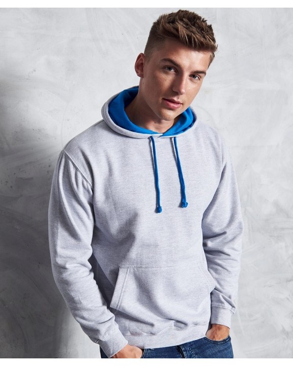 Sweater AWDIS VARSITY HOODIE voor bedrukking &amp; borduring