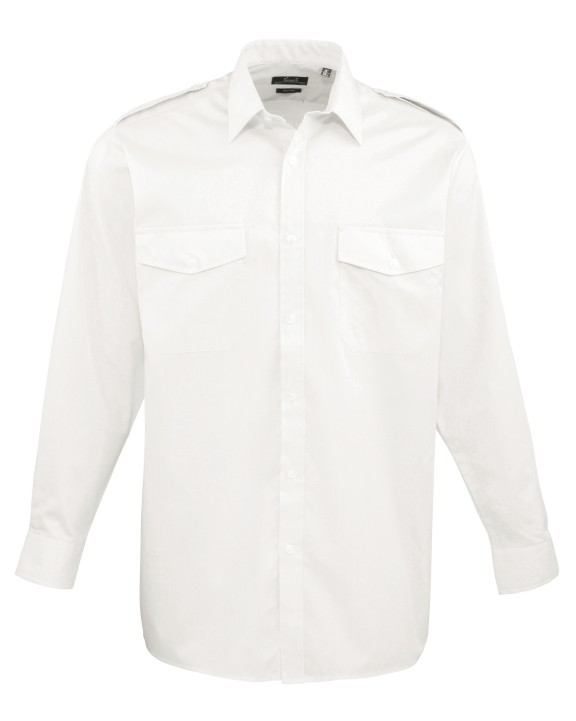 PREMIER Pilot Long Sleeved Shirt Hemd personalisierbar