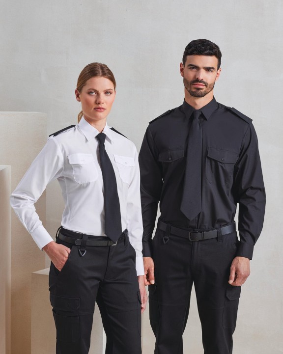 PREMIER Pilot Long Sleeved Shirt Hemd personalisierbar