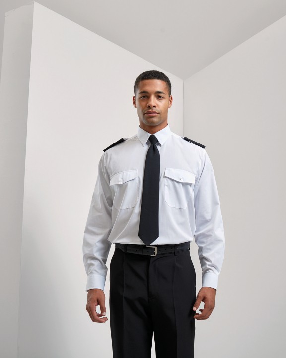 PREMIER Pilot Long Sleeved Shirt Hemd personalisierbar