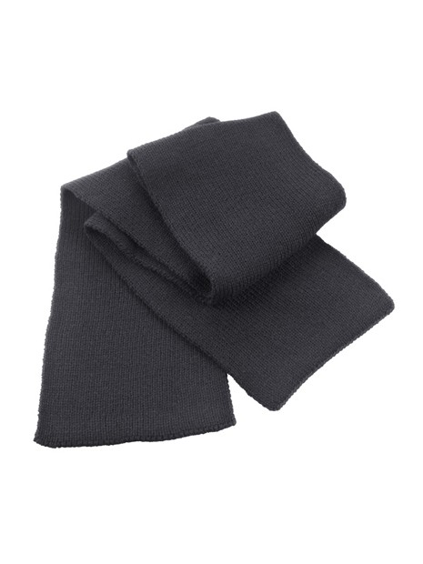 RESULT Écharpe classique gris charcoal personnalisable