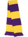 RESULT Écharpe bicolore "Team" violet/jaune personnalisable