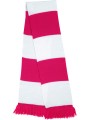 RESULT Écharpe bicolore "Team" fuchsia / blanc personnalisable