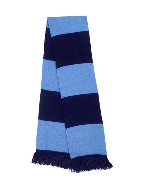 RESULT Écharpe bicolore "Team" marine/bleu ciel personnalisable