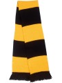 RESULT Écharpe bicolore "Team" noir/jaune gold personnalisable