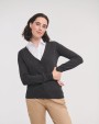 RUSSELL Ladies'' V-neck Knitted Cardigan Pullover personalisierbar