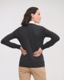 RUSSELL Ladies'' V-neck Knitted Cardigan Pullover personalisierbar