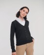 RUSSELL Ladies'' V-neck Knitted Cardigan Pullover personalisierbar