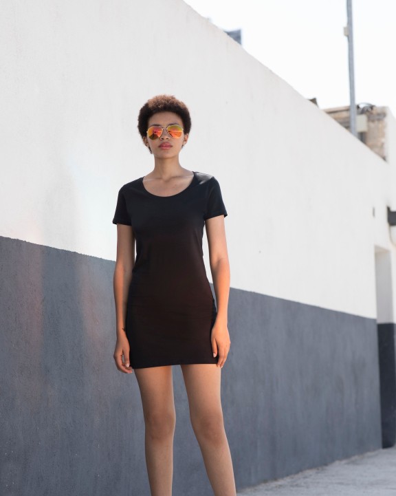 Jurk SKINNIFIT T-shirt jurk voor bedrukking &amp; borduring