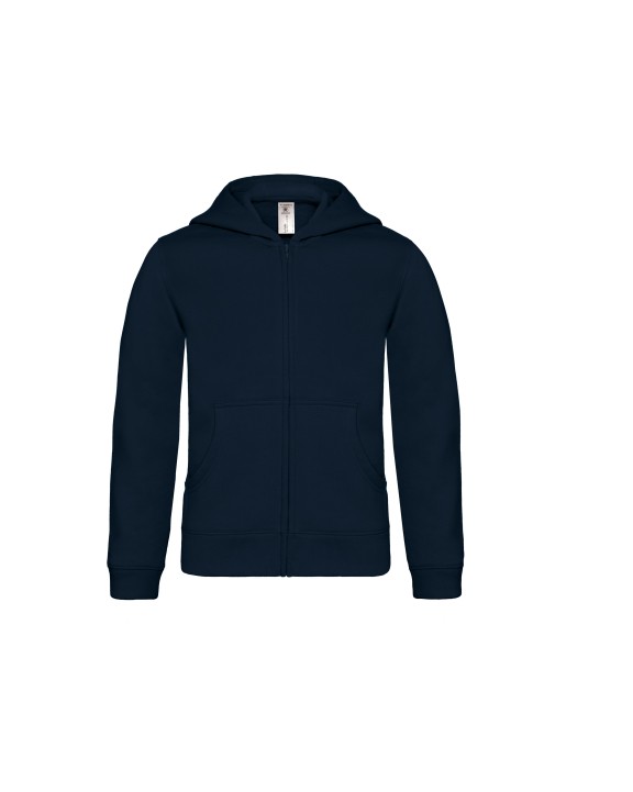 B&C HOODED FULL ZIP KIDS Sweatshirt personalisierbar