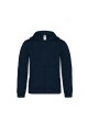 B&C HOODED FULL ZIP KIDS bleu marine personnalisable