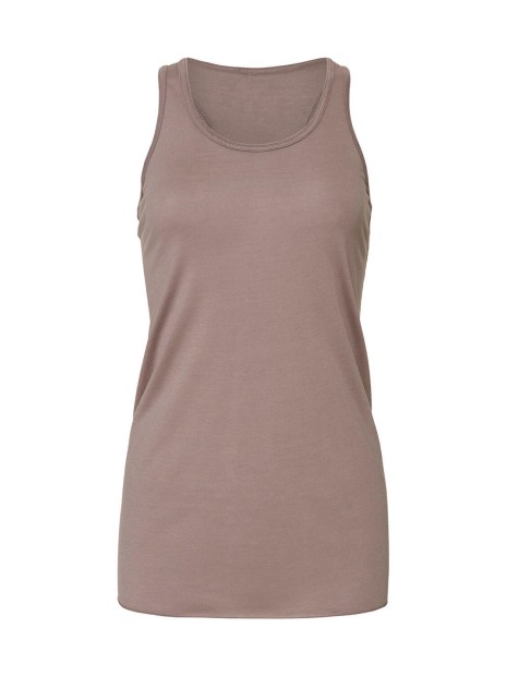 BELLA-CANVAS Débardeur Flowy dos nageur brun galet personnalisable